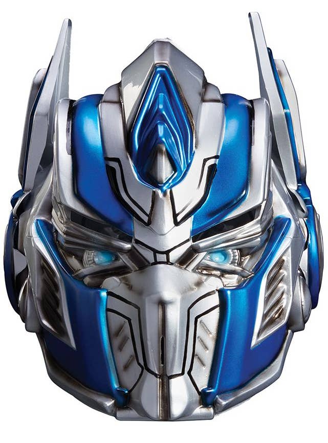 Men's Deluxe Plus Size Optimus Prime Transformers Costume - Helmet View 1