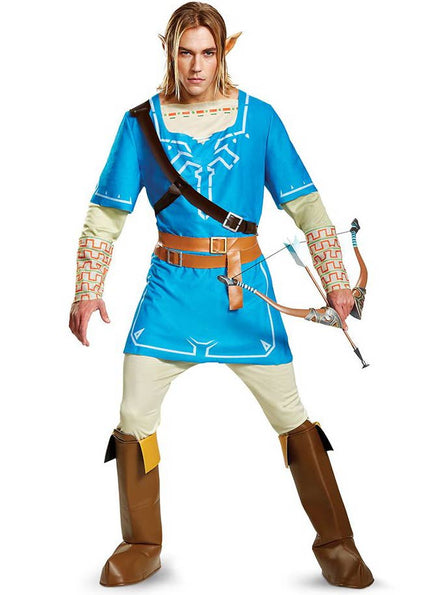 Deluxe Men's Link Breath of the Wild Costume - Front Image