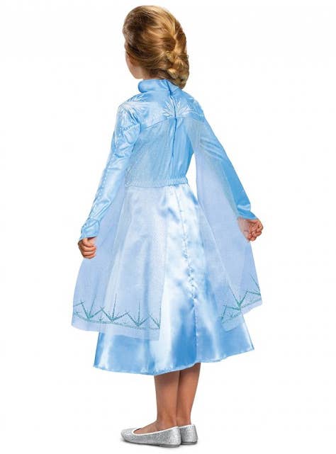 Girls Deluxe Frozen 2 Elsa Costume by Disguise Back Image