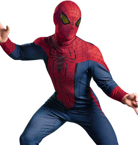 The Amazing Spiderman, Men's Superhero Dress Up Costume - Close Image