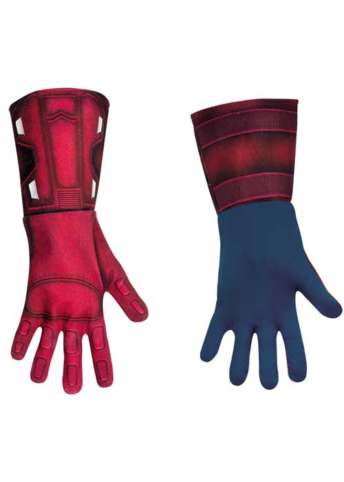 Officially Licensed Captain America Superhero Costume Gloves for Adults
