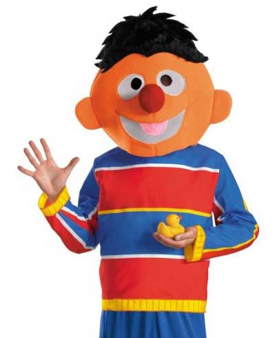 Sesame Street, Men's Ernie Dress Up Costume - Close Image