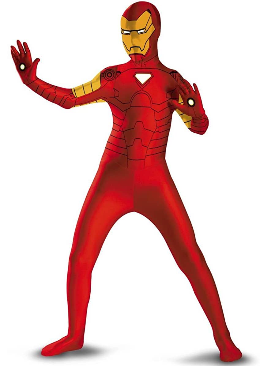 Boys Iron Man Second Skin Fancy Dress Costume