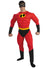 The Incredibles Mr Incredible Men's Muscle Chest Deluxe Superhero Costume - Main Image