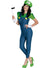 Deluxe Plus Size Women's Luigi Super Mario Costume - Main Image