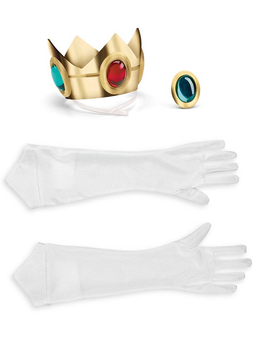 Princess Peach Super Mario Costume Accessory Kit - Alternative Image