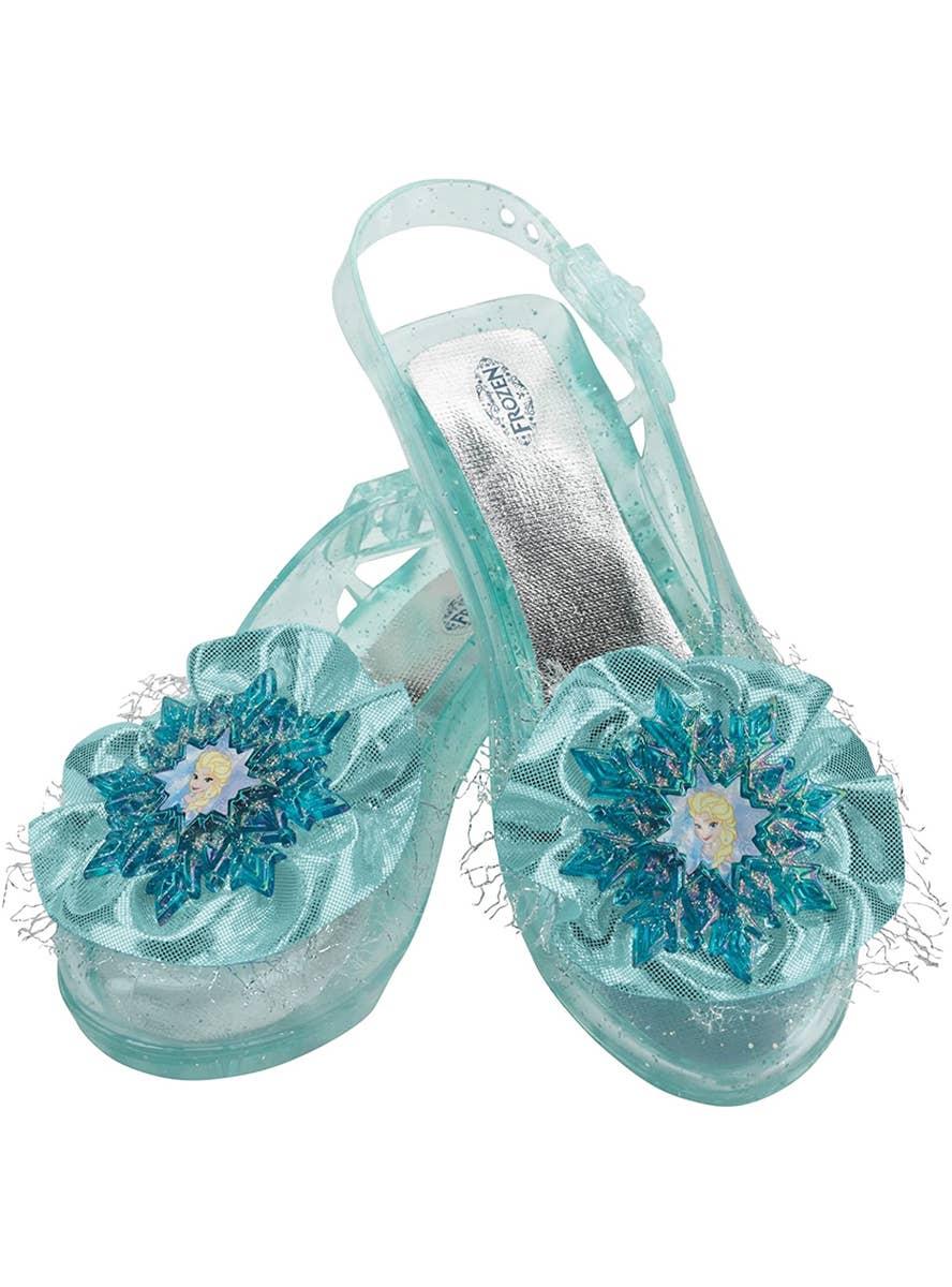 Blue Sparkly Girls Frozen Elsa Play Costume  Shoes