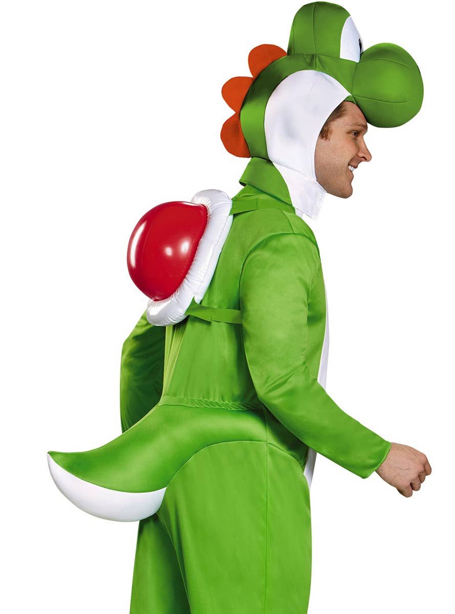 Deluxe Men's Plus Size Super Mario Yoshi Costume - Close Image 1