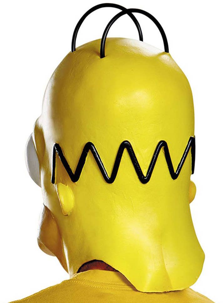 Home Simpson Full Head Latex Mask - Back Image