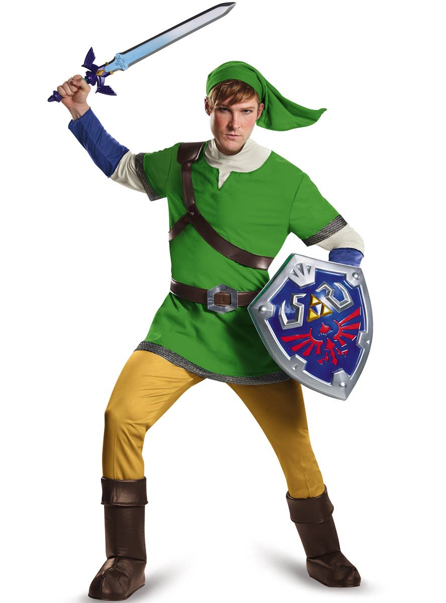 Men's Link Legend Of Zelda Costume - Front Image