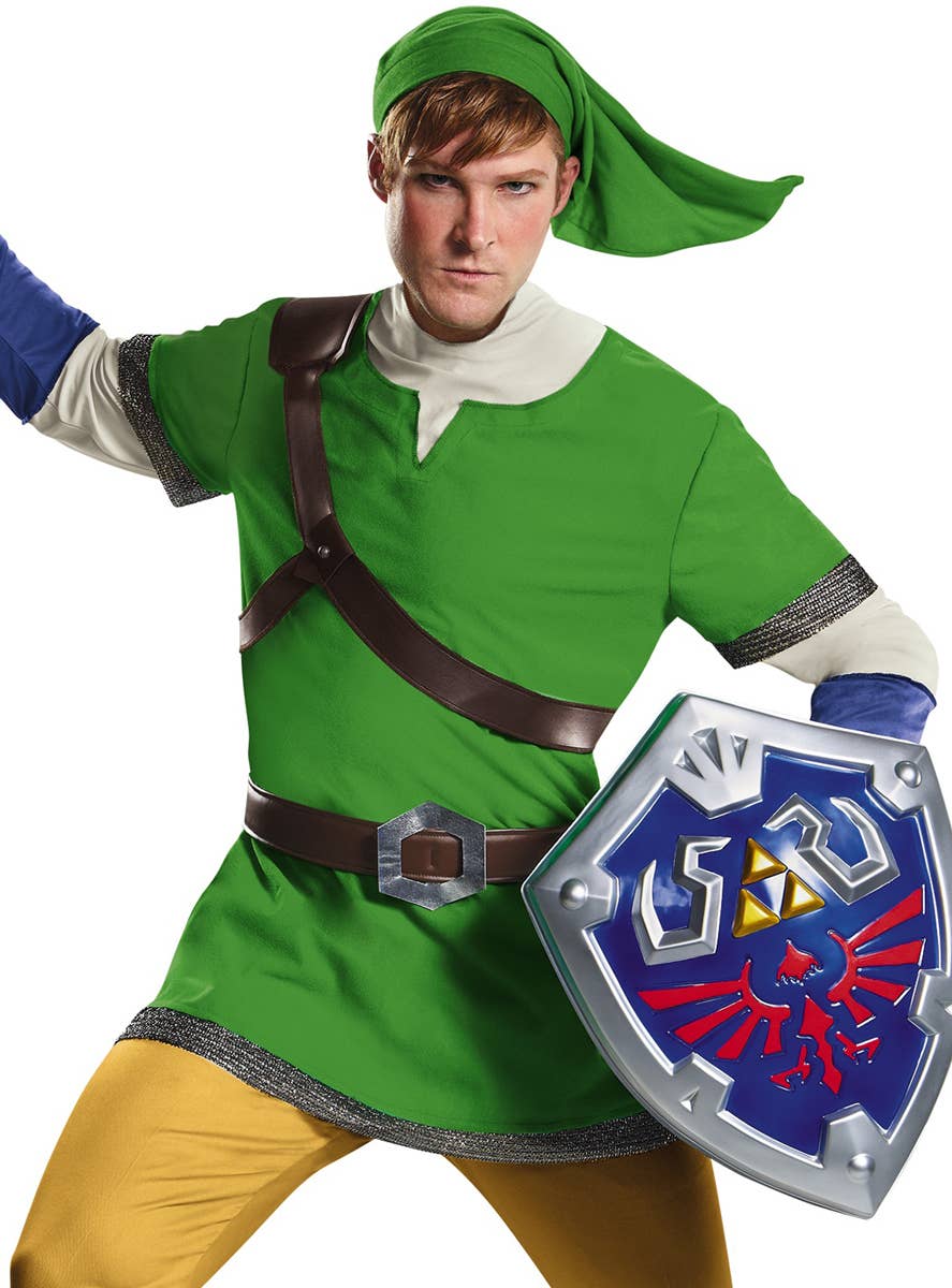 Legend of Zelda Men's Deluxe Plus Size Link Costume - Close Image