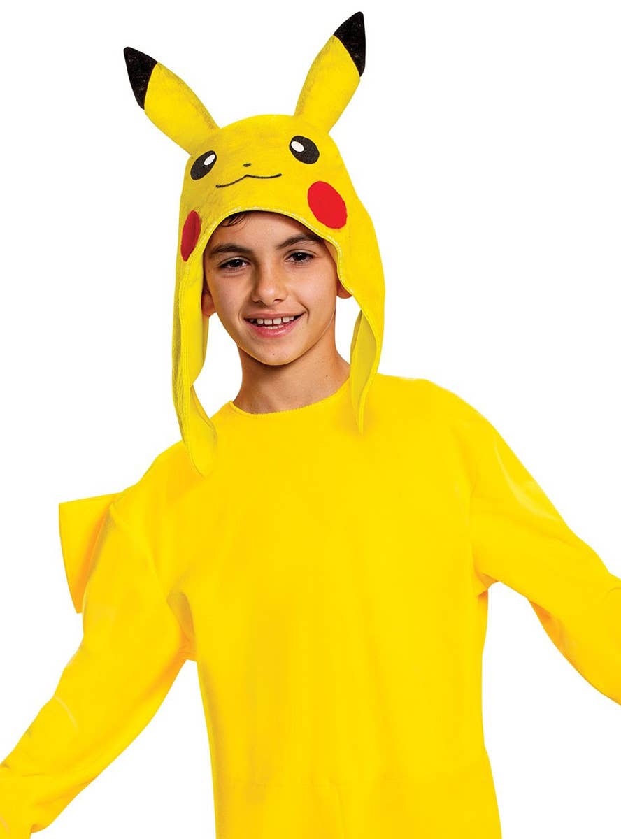 Pokemon Boys Deluxe Pikachu Fancy Dress Costume - Close  Front Image