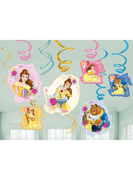 Image of Disney Princesses Belle Hanging Spirals Decoration