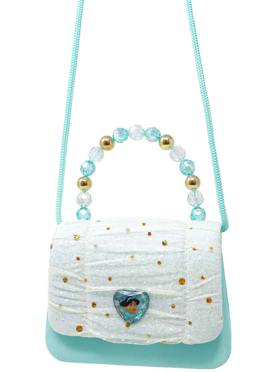 Image of Princess Jasmine Green Sparkle Girls Deluxe Costume Bag - Alternate Image