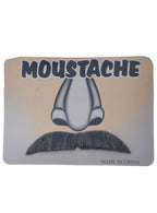 Image of Gentlemans Stick-on Grey Faux Hair Costume Moustache - Main Image