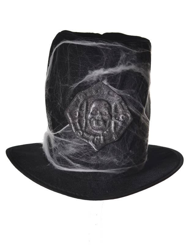 Grave Digger Costume Hat | Grey Halloween Top Hat Costume Accessory