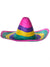 Multicolour Striped Mexican Sombrero Costume Hat