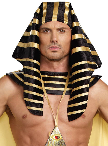 Men's Deluxe Egyptian Pharaoh Headpiece Costume Accessory