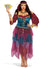 Deluxe Purple and Blue Travelling Gypsy Women's Plus Size Costume - Main Image
