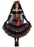 Women's Deluxe Day of the Dead Dress Up Costume Front Image