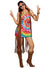 Women's Rainbow Hippie Hottie Costume - Main Image