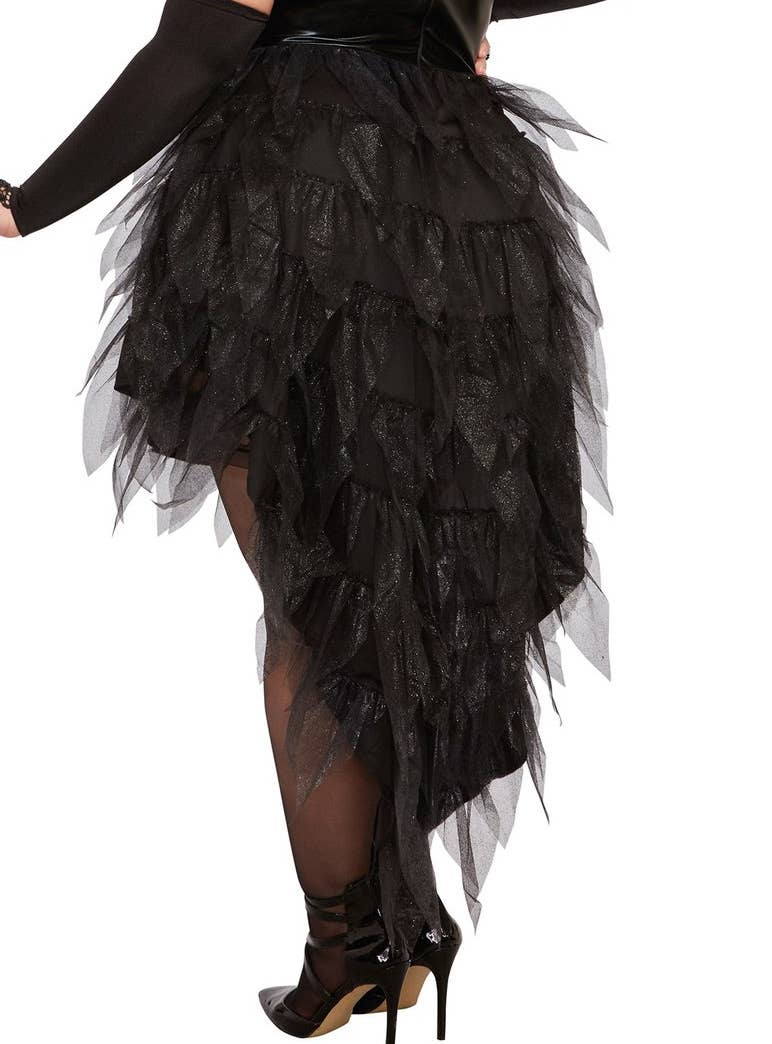 Women's Dark Angel Plus Size Halloween Costume Close Back Image