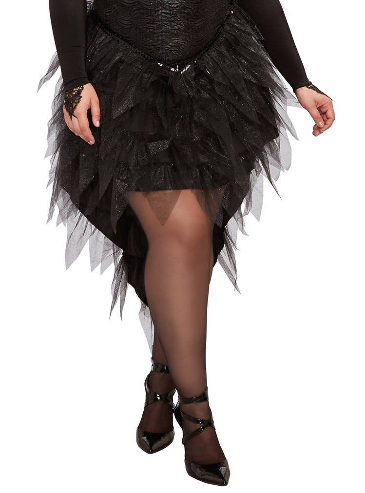 Women's Dark Angel Plus Size Halloween Costume Close Front Image 2