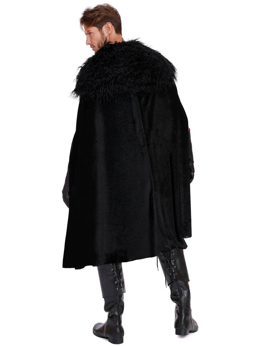 Men's Deluxe Black Game of Thrones Costume Back Image