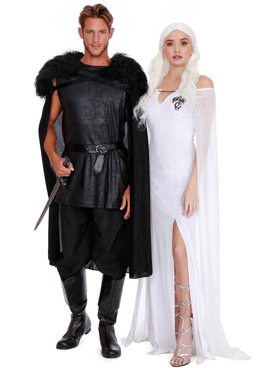 Men's Deluxe Black Game of Thrones Costume Alternate Image