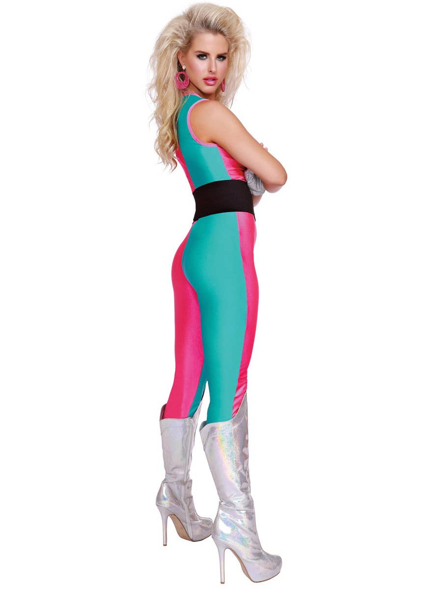 Retro Wrestling Champ Womens Sexy Costume Back Image