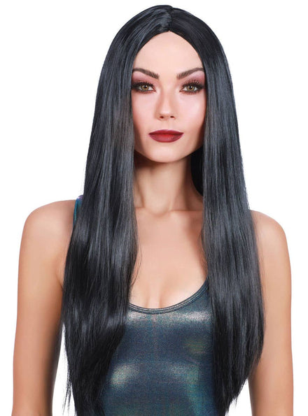 Women's Extra Long Straight Costume Wig with Centre Part