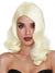 Mid-Length Blonde Wavy Costume Wig for Women - Main Image