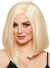 Teased Blonde Blunt Cut Bob Costume Wig for Women - Main Image