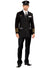 High Quality Black Flight Captain Men's Plus Size Pilot Costume - Main Image