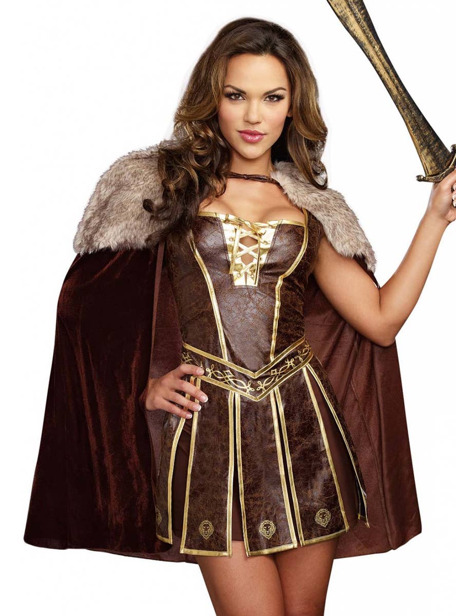 Sexy Medieval Warrior Costume For Women Womens Gladiator Costume 2726