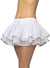 Women's White Double Layered Underskirt with Silver Binding