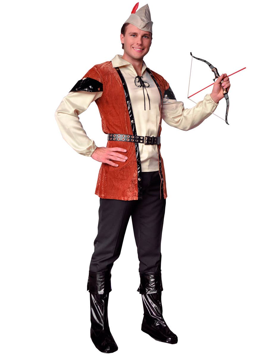 Forest Huntsman Robin Hood Men's Fancy Dress Costume - Main Image