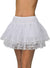 Women's White Mesh Tulle Underskirt with Lace Trim