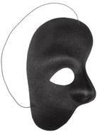 Men's Black Phantom Of The Opera Over Eye Masquerade Mask