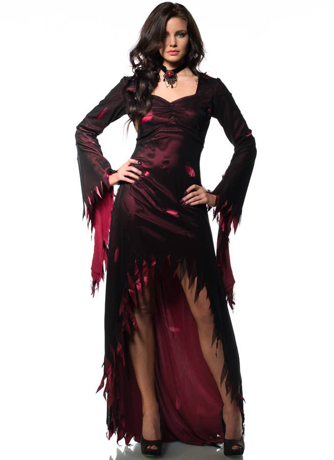 Sexy Sabrina Slasher Women's Vampire Halloween Dress Costume Alternative Image