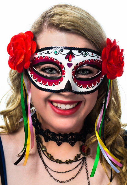 Miss Muerta Day of the Dead Women's Masquerade Mask