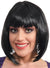 Short Black Bob Cut Women's Flapper Costume Wig - Front Image