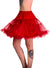 Deep Vibrant Red Fluffy Thigh Length Costume Petticoat