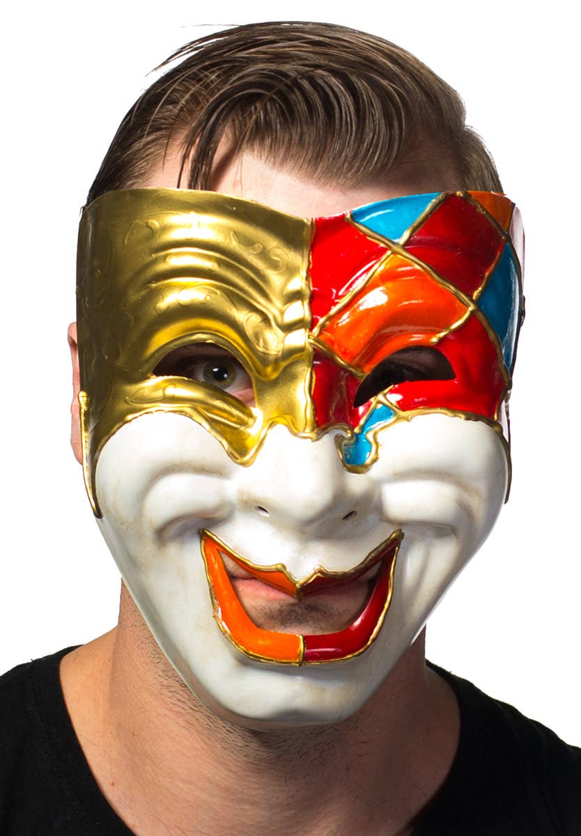 Party Mask Men's Full Face Comedy Masquerade Mask - Main Image