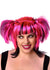 Image of Messy Pigtails Pink and Black Women's Halloween Wig