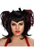 Burgundy And Black Dark Angel Fancy Dress Costume Wig