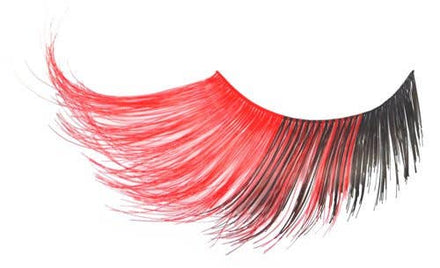 Red And Black Jumbo Long False Costume Eyelashes Main View