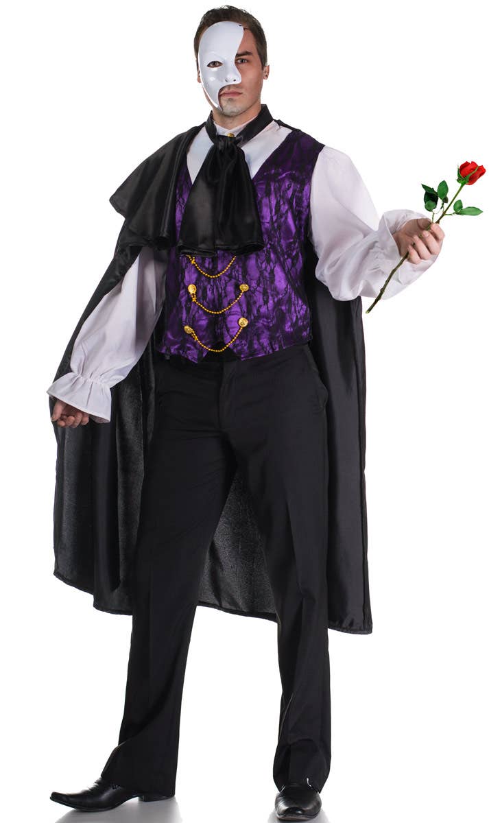 Plus Size Men's Phantom Of The Opera Costume Main Image