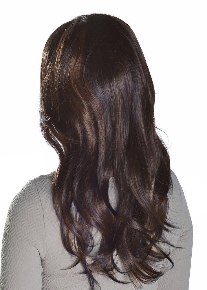 Wigs Australia Womens Dark Brown Fashion Wig - Back Image