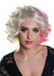 Women's Short Pink and Blonde Curly Fashion Wig Front View